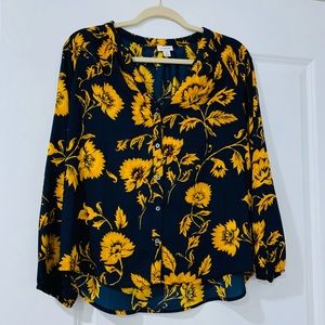 JCREW Floral Blouse